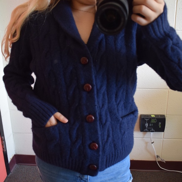 Brunella Gori Jackets & Blazers - Navy wool jacket